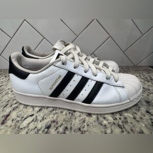 Adidas Superstar White with Black Stripes